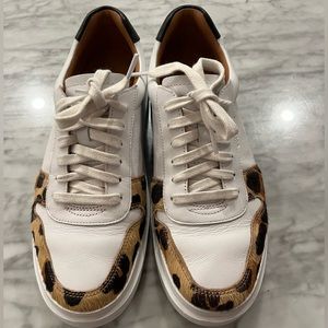 Cole Hahn Grand Pro Sneakers in white with “jaguar”.  Size 9